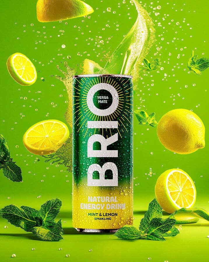 Brio Maté - Wholesale Sports/Energy Drink - Menthe & Citron