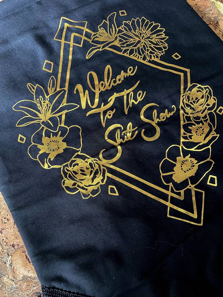 Welcome to the shit show fabric wall hanging for wholesale by Beautifully Rude