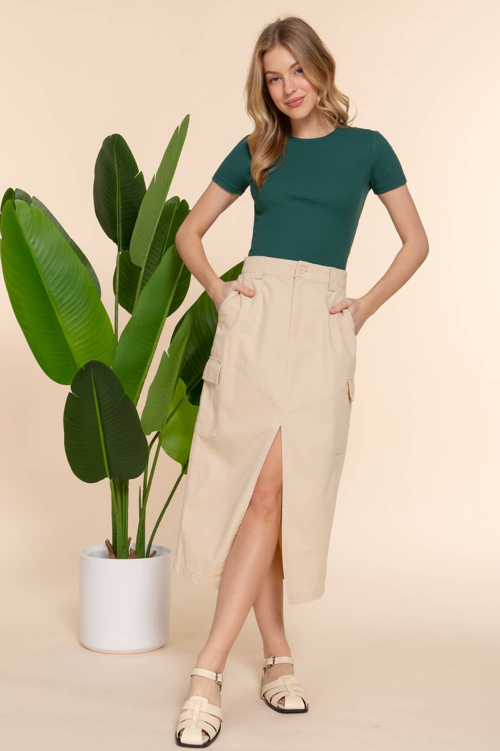 42POPS - Wholesale Knit Top - Women's - `.Short Slv Cotton Span Rib Baby Tee14