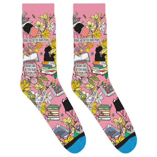 DivvyUp – Engroshandel Strømper - Unisex – Bøger er bedre end folk sokker1