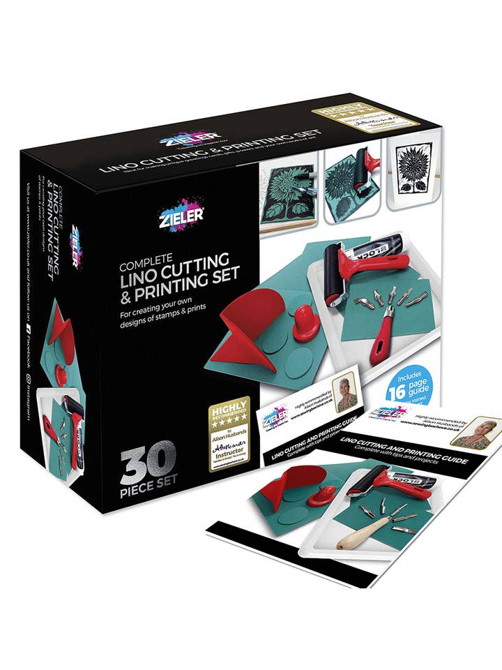 Zieler® Complete Lino Cutting & Printing Kit (30 Pcs Set) for wholesale by Chartpak, Inc.