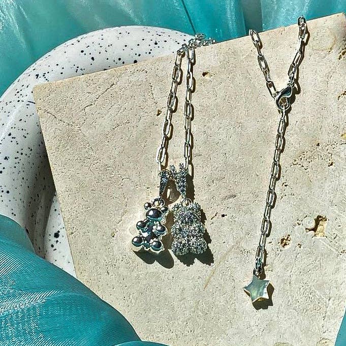 Zirconia Beer Ketting - Dubbele Hanger voor wholesale door Ninemoo