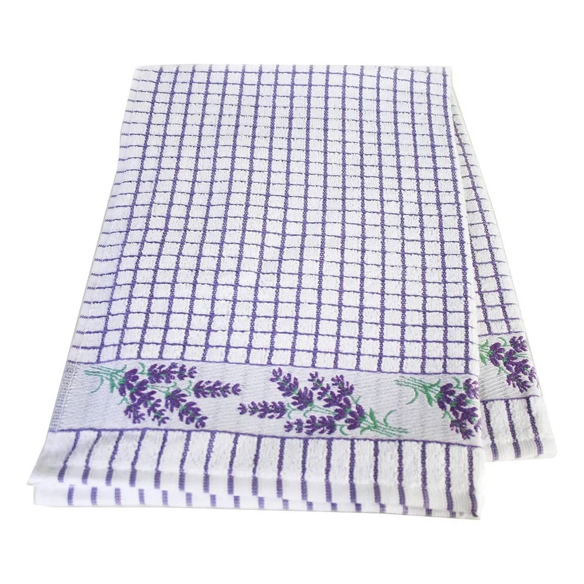 Dublin Gift Company - Wholesale Tea Towel - Poli Dri Jacquard Lavender Sprig Tea Towel3