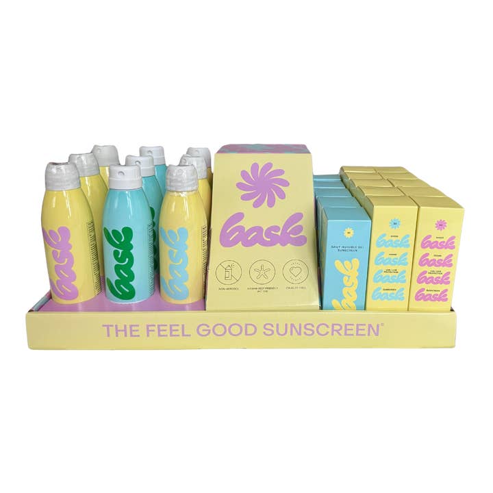 Bask Sunscreen - Wholesale Sunscreen - Bask Full Product Line + Free Display & Free Testers
