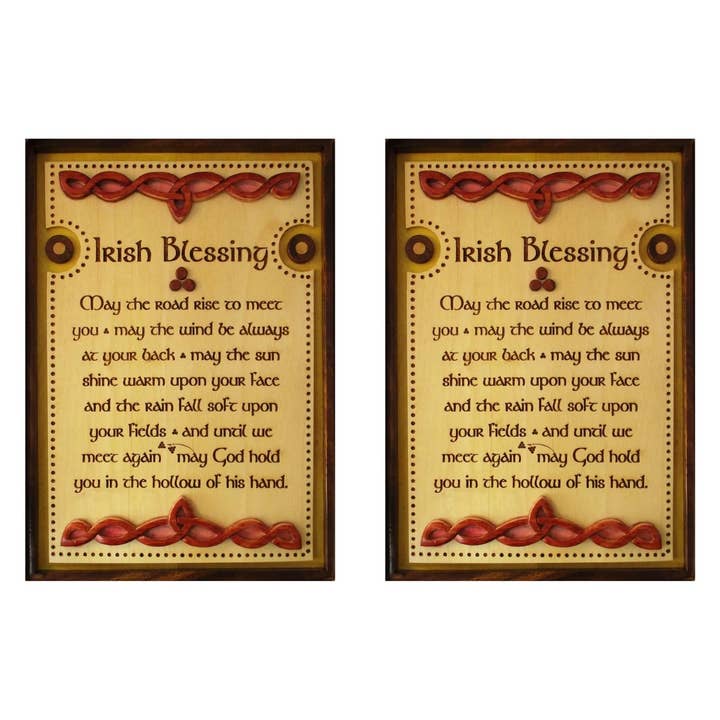Wood Irish Blessing Wall Plaques for wholesale by Dublin Gift Company