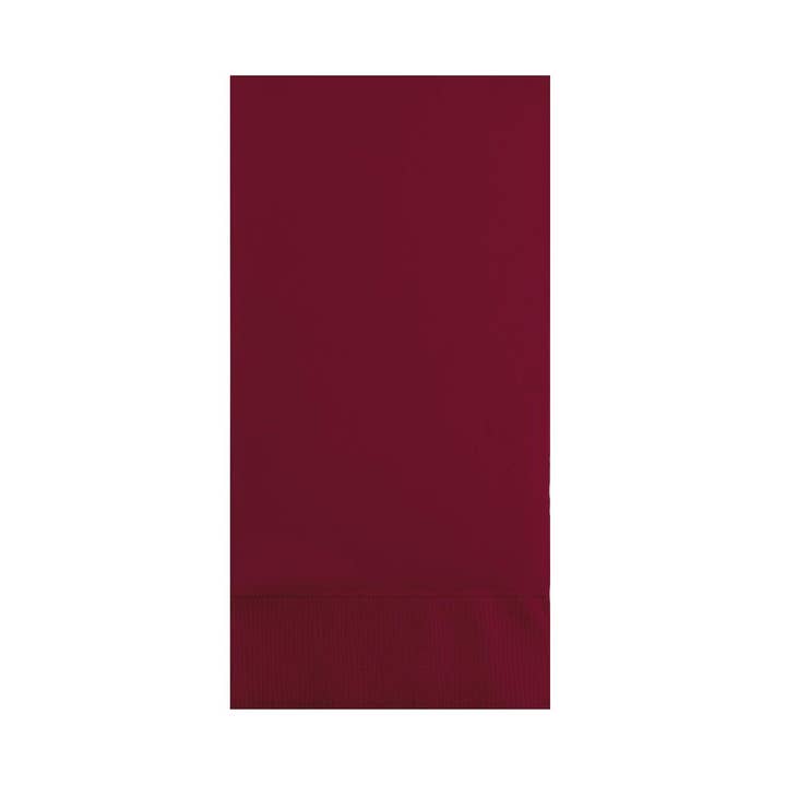 Servilletas para invitados de 3 capas, color burdeos, caja de 192 para venta al por mayor de KT Supply