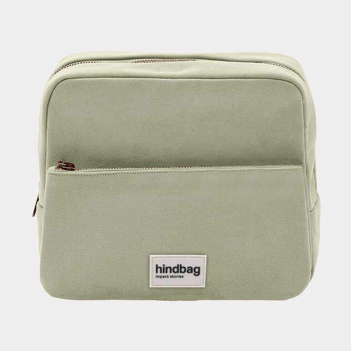 Hindbag - Wholesale Makeup/Cosmetic Bag - Alix XL Toiletry Bag Clay Green0