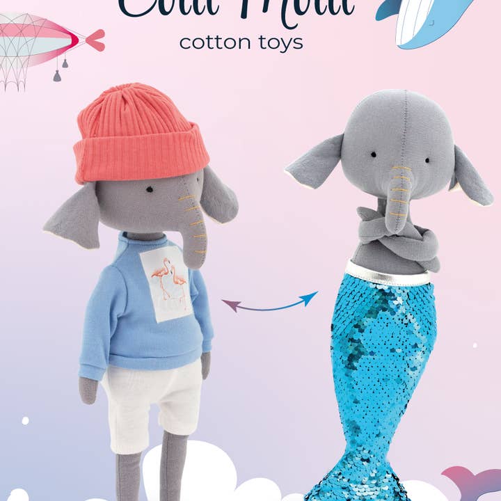 Orange Toys - Wholesale Stuffed/Plush Toy - Kids & Baby - GIFT SET: Alicia the Elephant Plush + Mermaid Tail1