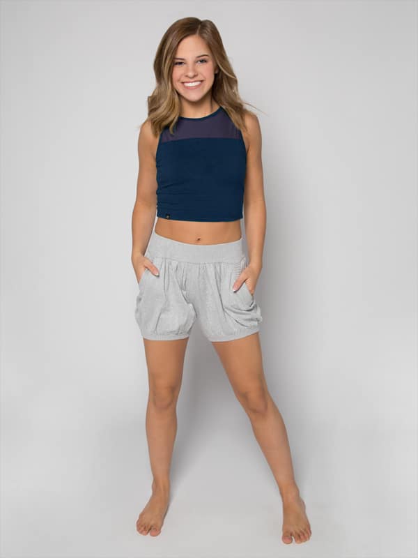 Stretchy Mesh Top, Navy for wholesale by Sugar And Bruno