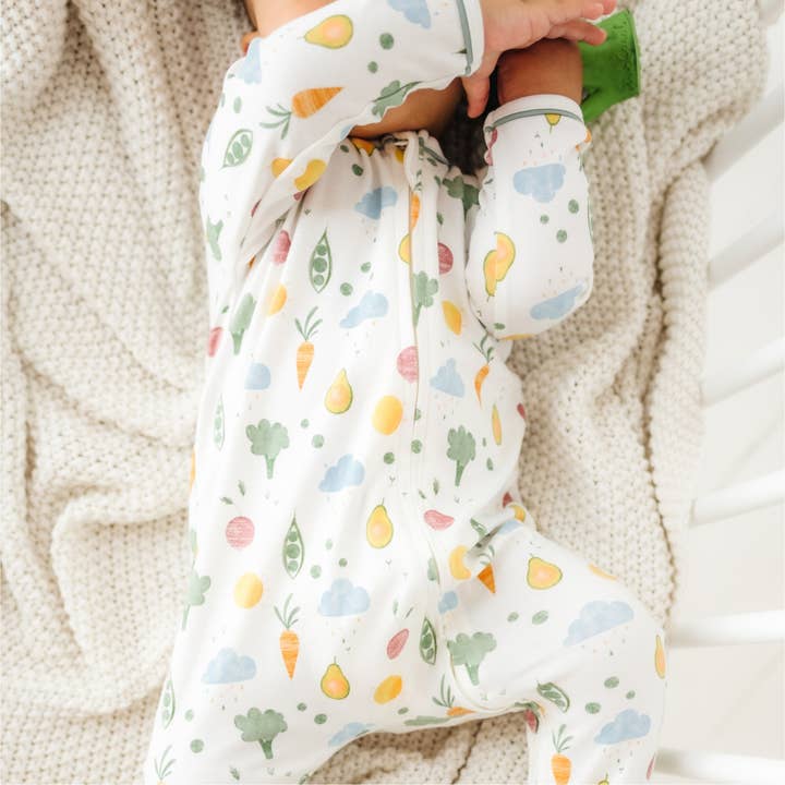 Magnolia Baby - Venta al por mayor Peto - Bebés - ¡Come tus verduras! Pijama enterizo con cremallera5