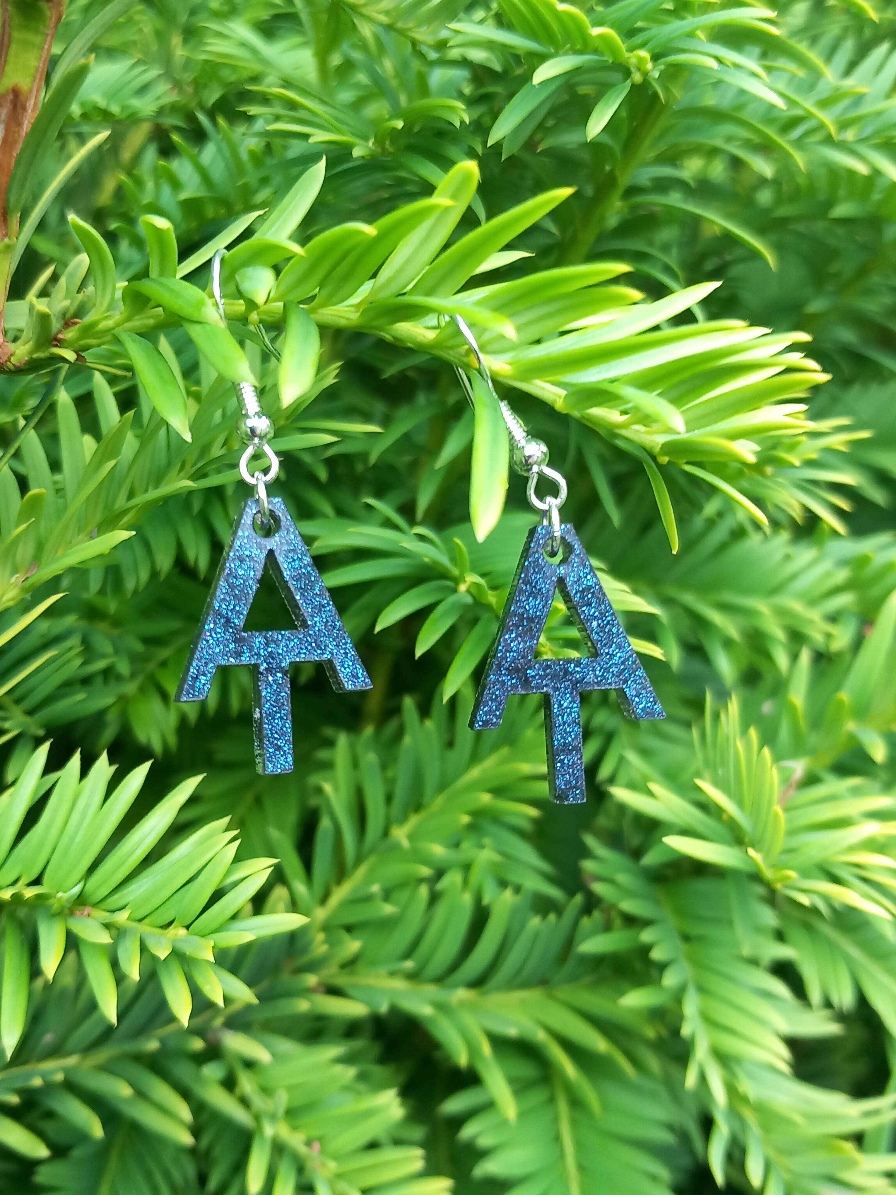 Jp Handmade - Wholesale Dangle Earrings - Appalachian Trail Resin Drop Earrings Black Speckle