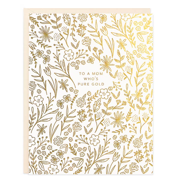 Gold Mom Card for wholesale by Ramona & Ruth