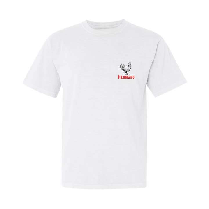 EL GALLO T-SHIRT WIT voor wholesale door Hermano