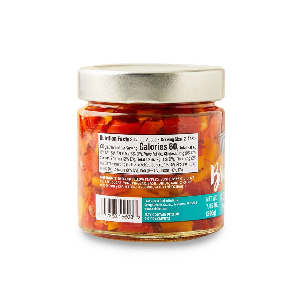 Delallo - Wholesale Sauce - Imported Roasted Pepper Bruschetta (7.05 oz.)2