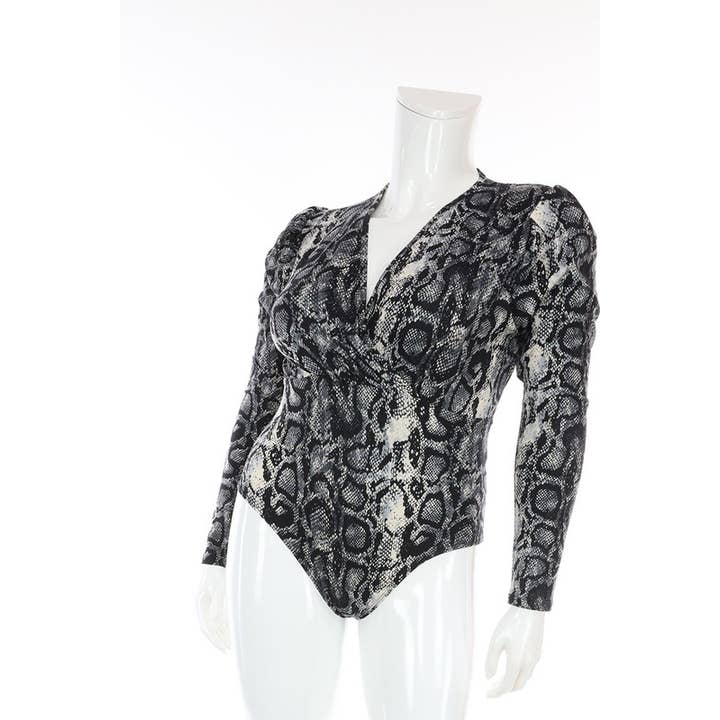 Tuta Sexy a Catena d'Oro Nera a Maniche Lunghe #2 per la vendita all'ingrosso da parte di SEXY STAR DESIGN INC