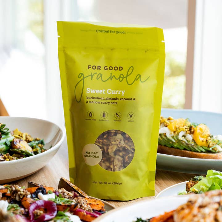 Sweet Curry Buckwheat Granola - Gluten-free and No-oat for wholesale by For Good Granola