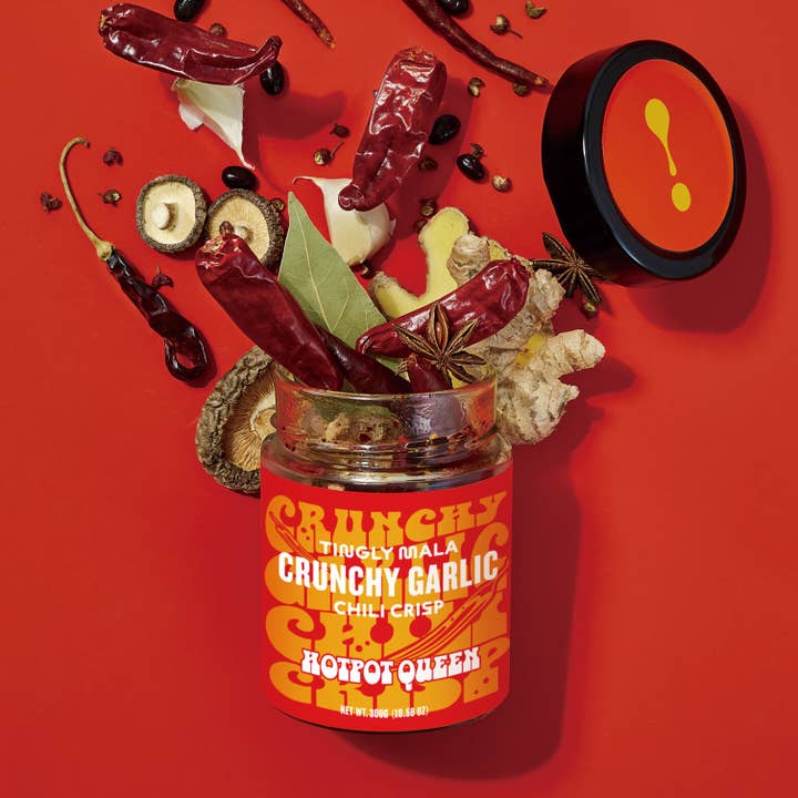 Hotpot Queen - Wholesale Hot Sauce - Crunchy Garlic Chili Crisp -SICHUAN CLASSIC 10.58 OZ2