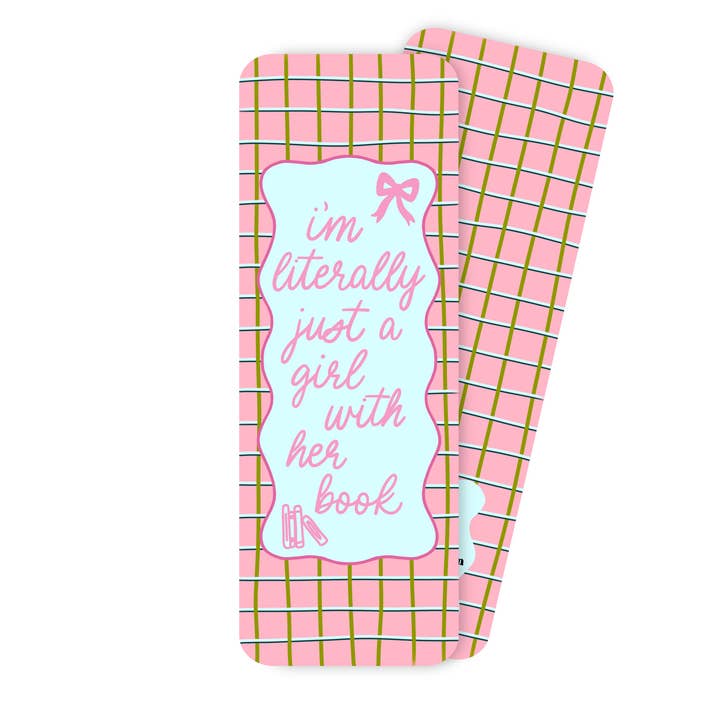 Just a Girl With Her Book bookmark for wholesale by MangoIllustrated