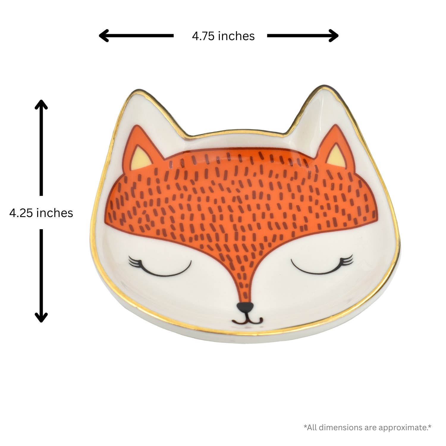 Streamline - Wholesale Jewelry Dish - Fox Trinket Dish3