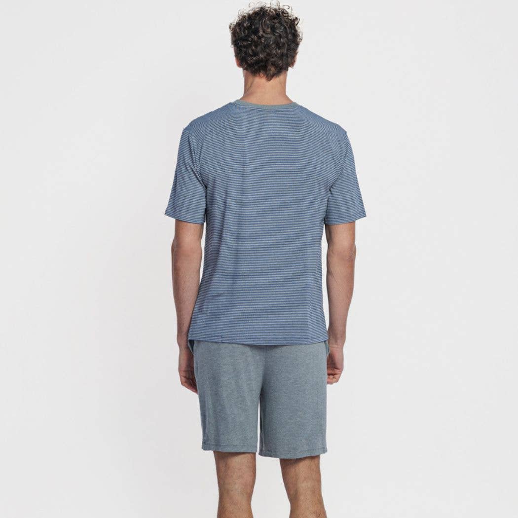 ZD Zero Defects - Wholesale Pyjamaset - Heren - Modal zomerse herenpyjama set Zeus grijs2