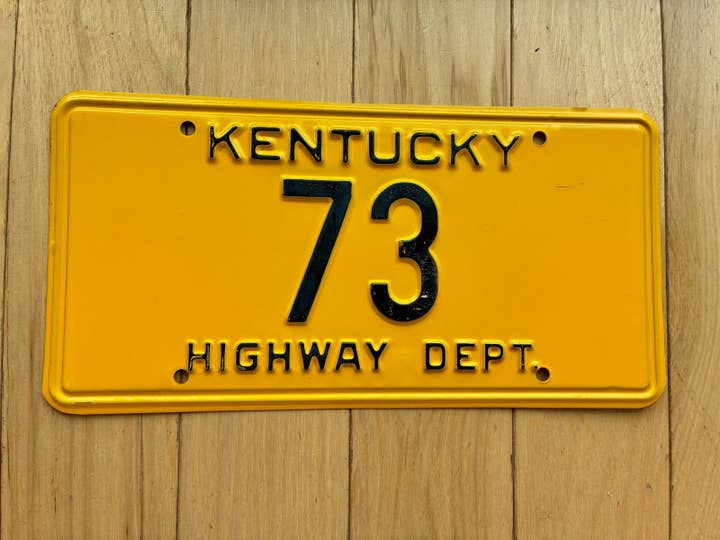 1956 to 1962 Kentucky Highway Department License Plate for wholesale by RusticPlates