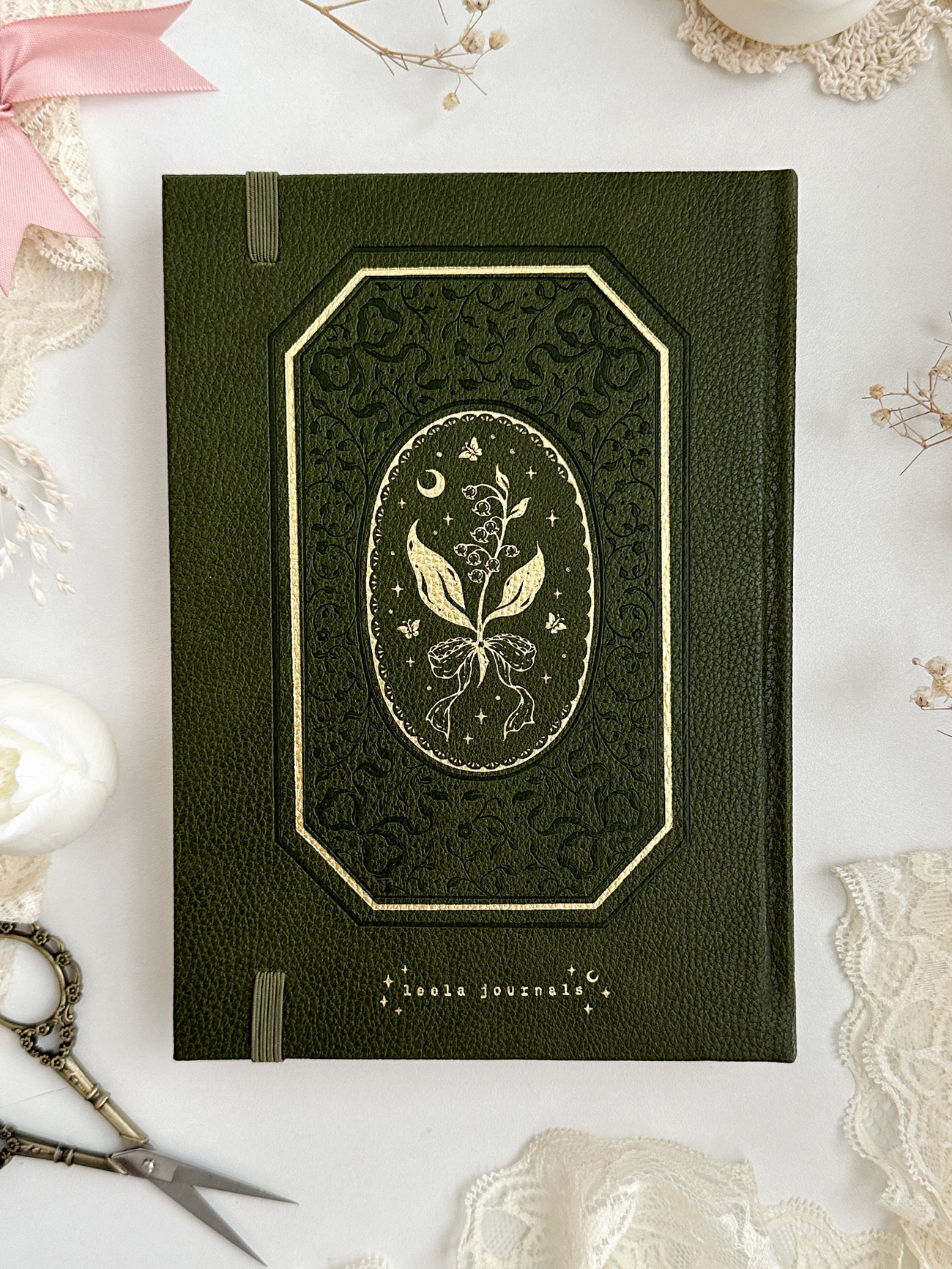leelajournals – wholesale Notebook – 160 gsm | B5 | lily of the valley spell book (dotted)2