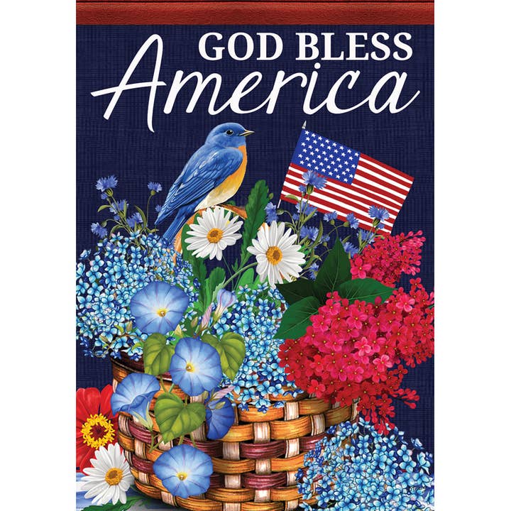 FlagTrends by Carson - Wholesale Flag - "God Bless America" Dura Softâ„¢ Garden Flag