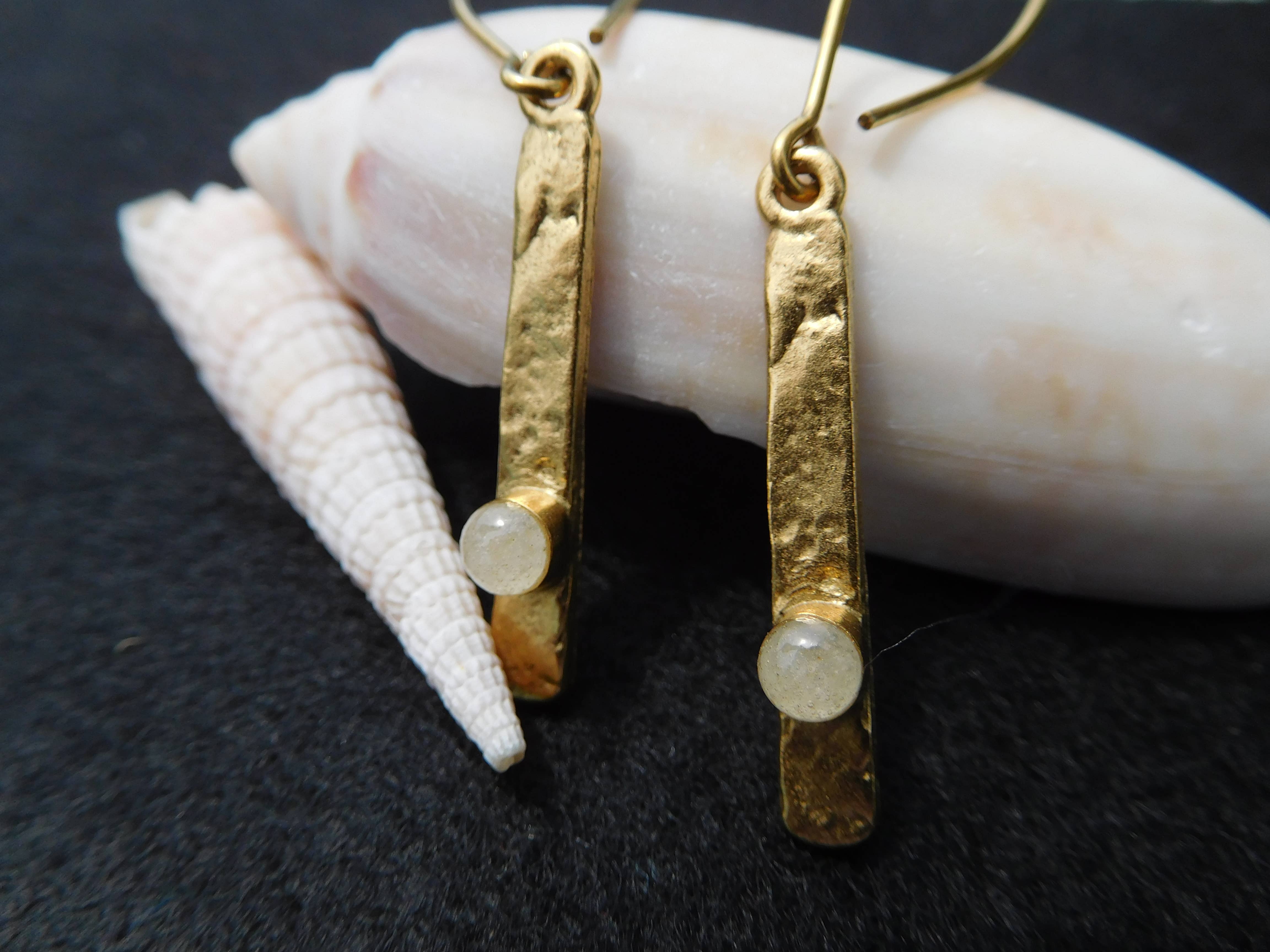 Art & Soul 30a - Wholesale Dangle Earrings - Tiny Vacation Gold Dangle Earrings Customizable Souvenir5