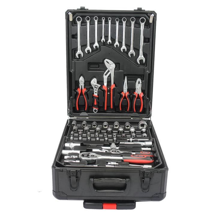39F Inc. - Wholesale Tool Set - Home Repair Tool Set with Rolling Toolbox-4 Drawer9