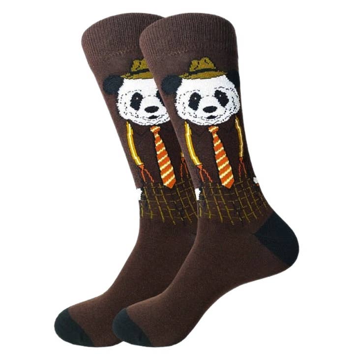 Elegante Panda-Socken von Sock Panda (Erwachsene Größe L) für den Großhandel von Sock Panda