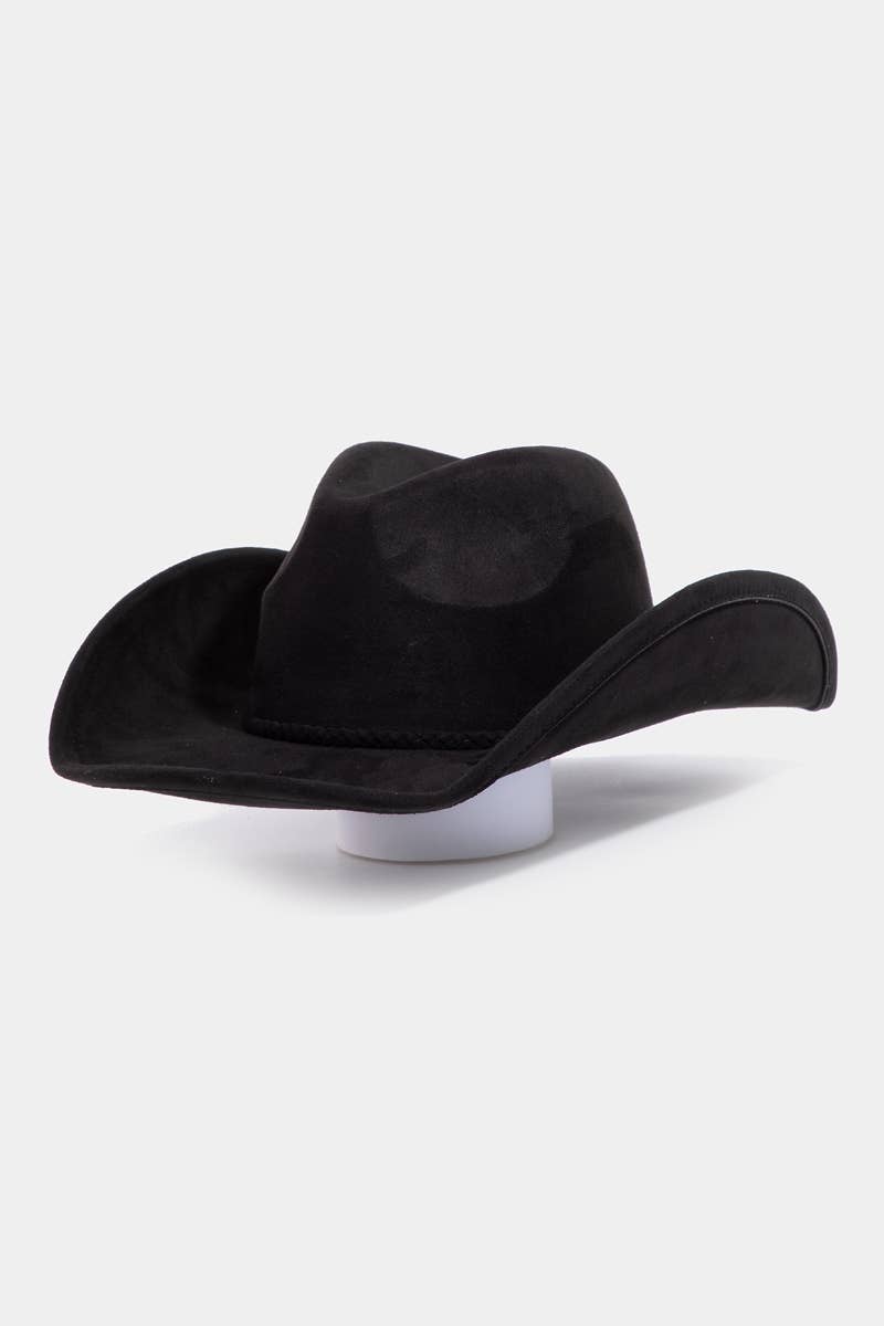 Collections by Fame Accessories - Wholesale Fedora - Women's - Rope Braid Strap Western Cowboy Hat5
