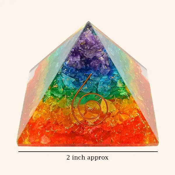 jiomind – Großhandel Spiritueller Stein/Kristall – Sieben-Chakra-Orgonit-Pyramide1