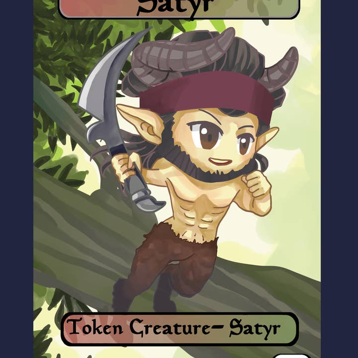 Satyr 2/2 Token for wholesale by Mega Chibi