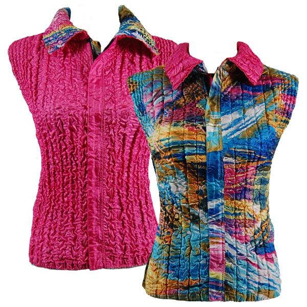 The Magic Scarf Company - Wholesale Outerwear Vest - Women's - 4537 - Quilted Reversible Vests28