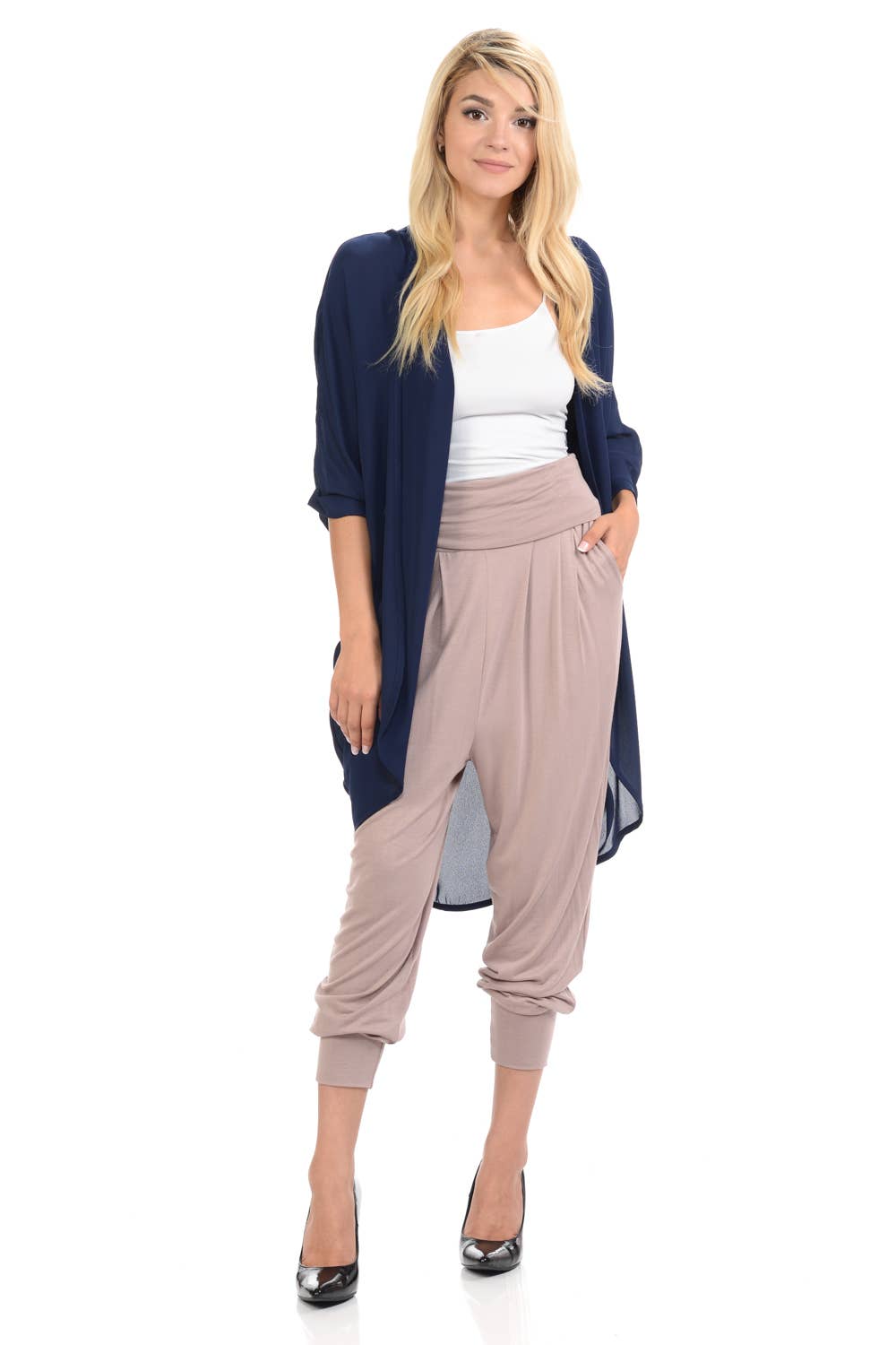 Allium - Wholesale Pants - Women's - Banded Waist Harem Joggers2