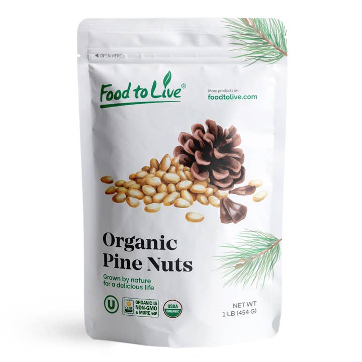 Food To Live - Wholesale Nuts - Organic Pine Nuts – Non-GMO, Whole Raw Pignolias, Unsalted
