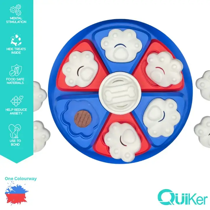 Quiker Pet Products – wholesale Pet toy – Dog – Pizza Puzzle Toy - Dog Toy - Brain Training3