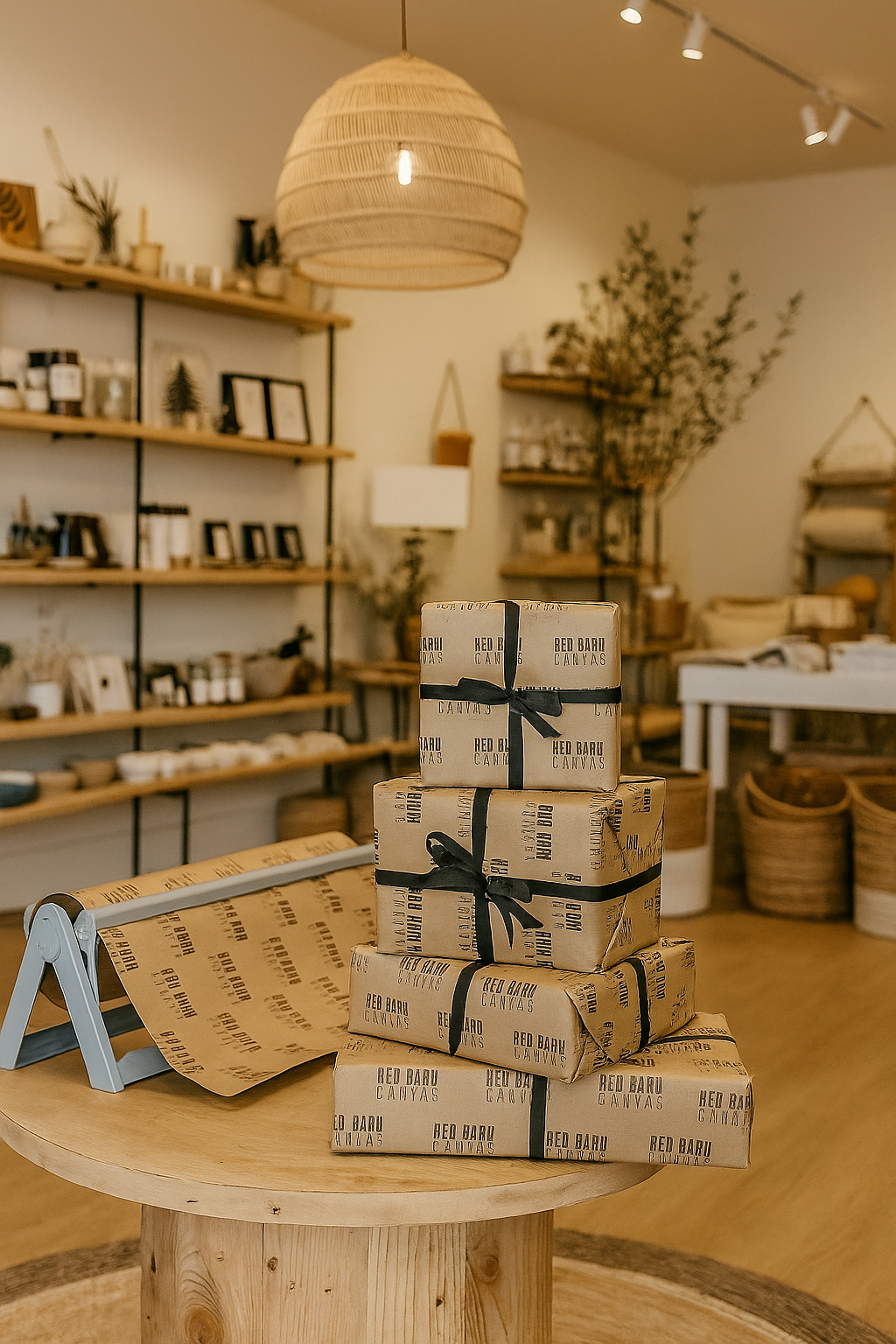 Red Barn Canvas - Wholesale Wrapping Paper Roll - Custom Printed Wrapping Paper Rolls – Kraft & White Paper2