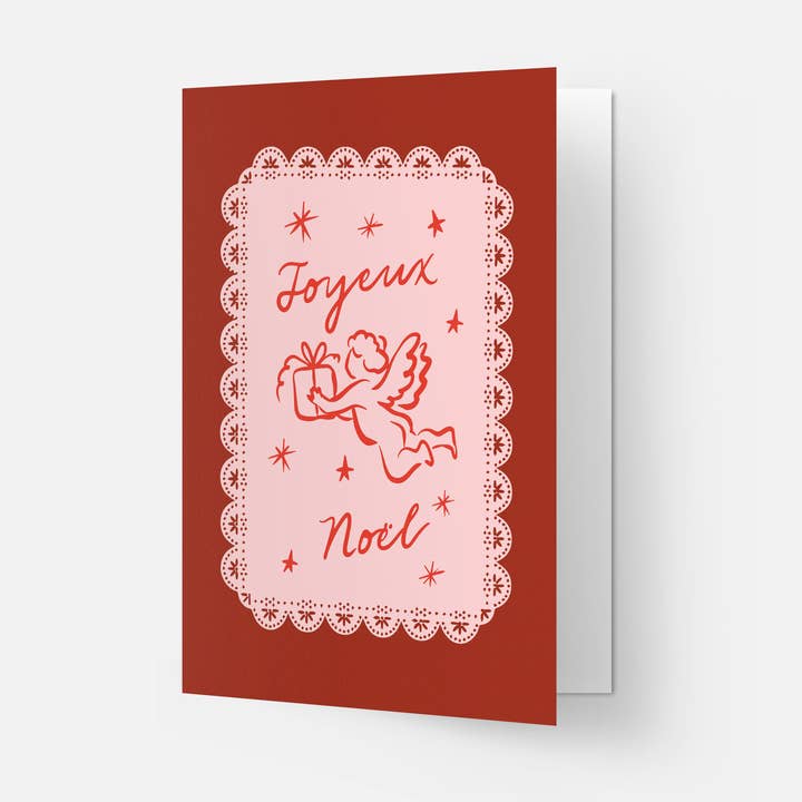 Kaart Blanche - Wholesale New Year's Card - Joyeux Noel - greeting card1