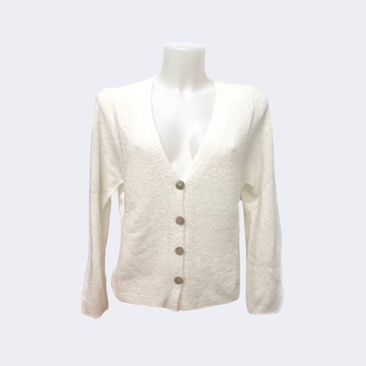 Suie Valentini srl - Wholesale Cardigan - Women's - Baby Alpaca Blend Knit Cardigan, art. 175112