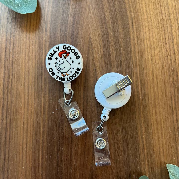 Katesy Things - Wholesale Badge Accessory - Women's - Silly Goose on the Loose Badge Reel1