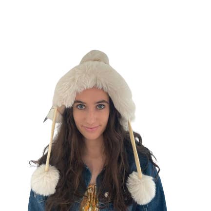 Cinnamon Creations - Wholesale Beanie – Women's - Faux Fur Pom Pom Beanie 70864