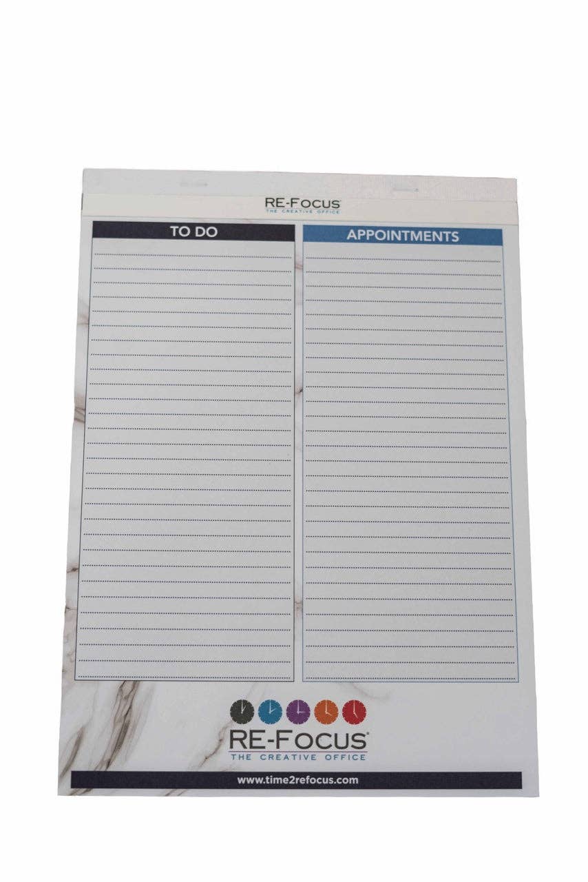 RE-FOCUS THE CREATIVE OFFICE - Wholesale Notepad - Legal Pads with Appointment and To-Do List Columns8