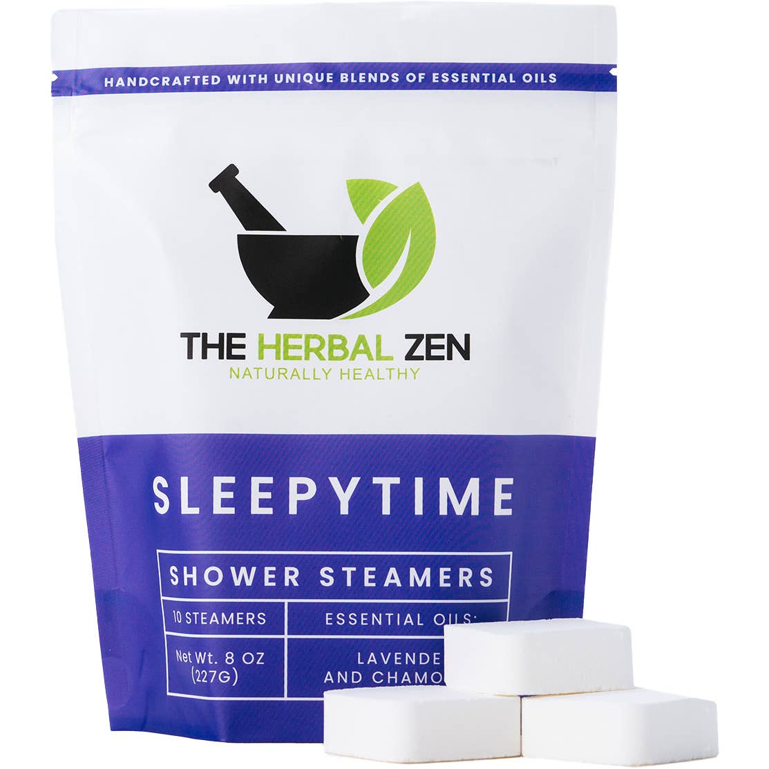 The Herbal Zen - Wholesale Shower Steamer/Bomb - Sleepytime Shower Steamers | Lavender + Valentine’s7
