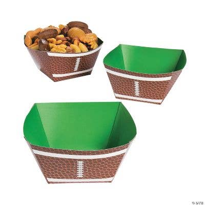 FOOTBALL PAPER BOWLS (6PC) for wholesale by Fun Express
