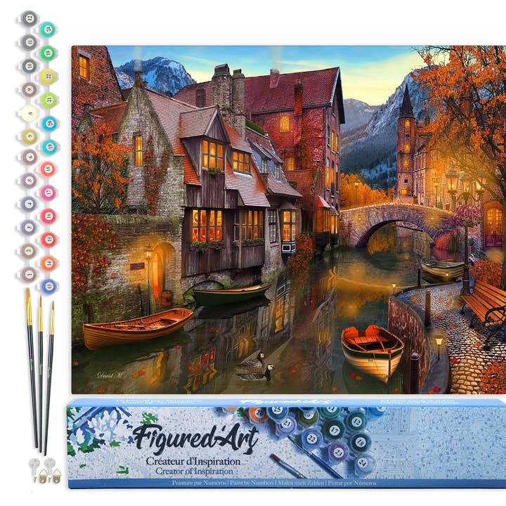 Pintar por números Canais quentes por atacado de Figured'Art