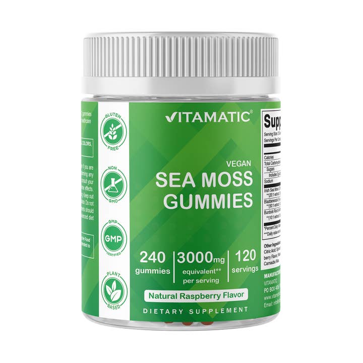 Vitamatic - Wholesale Oral supplement/vitamin - Vitamatic | Irish Sea Moss 3000 mg | 240 Vegan Gummies