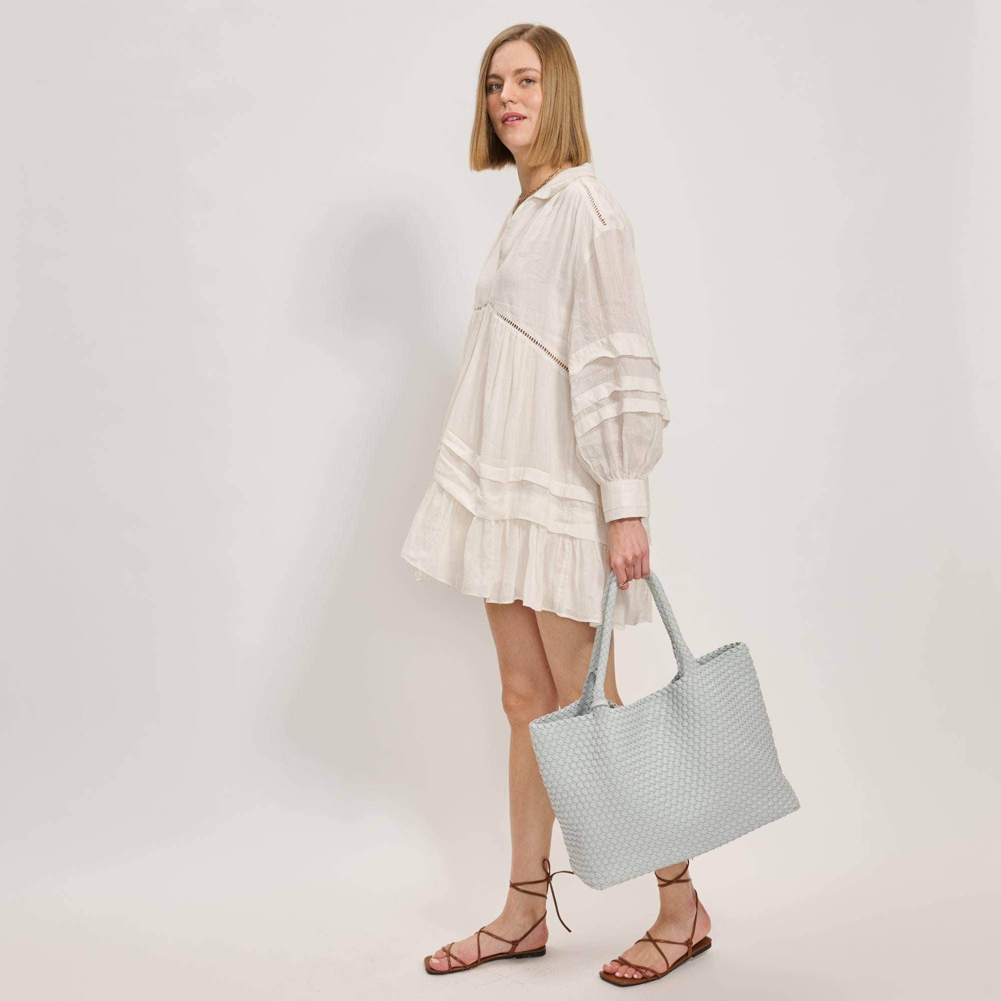 Moda Luxe - Vendita all'ingrosso Borsa tote - Donna - Borsa tote intrecciata in pelle vegana Solana83