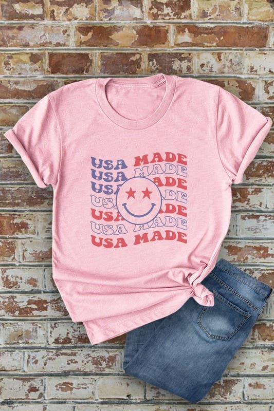 Top Avenue - Wholesale Screen Printed T-Shirt - Women's - USA Made, 4th of July, PLUS Unisex Round Neck Short Sleeve T-Shirt3