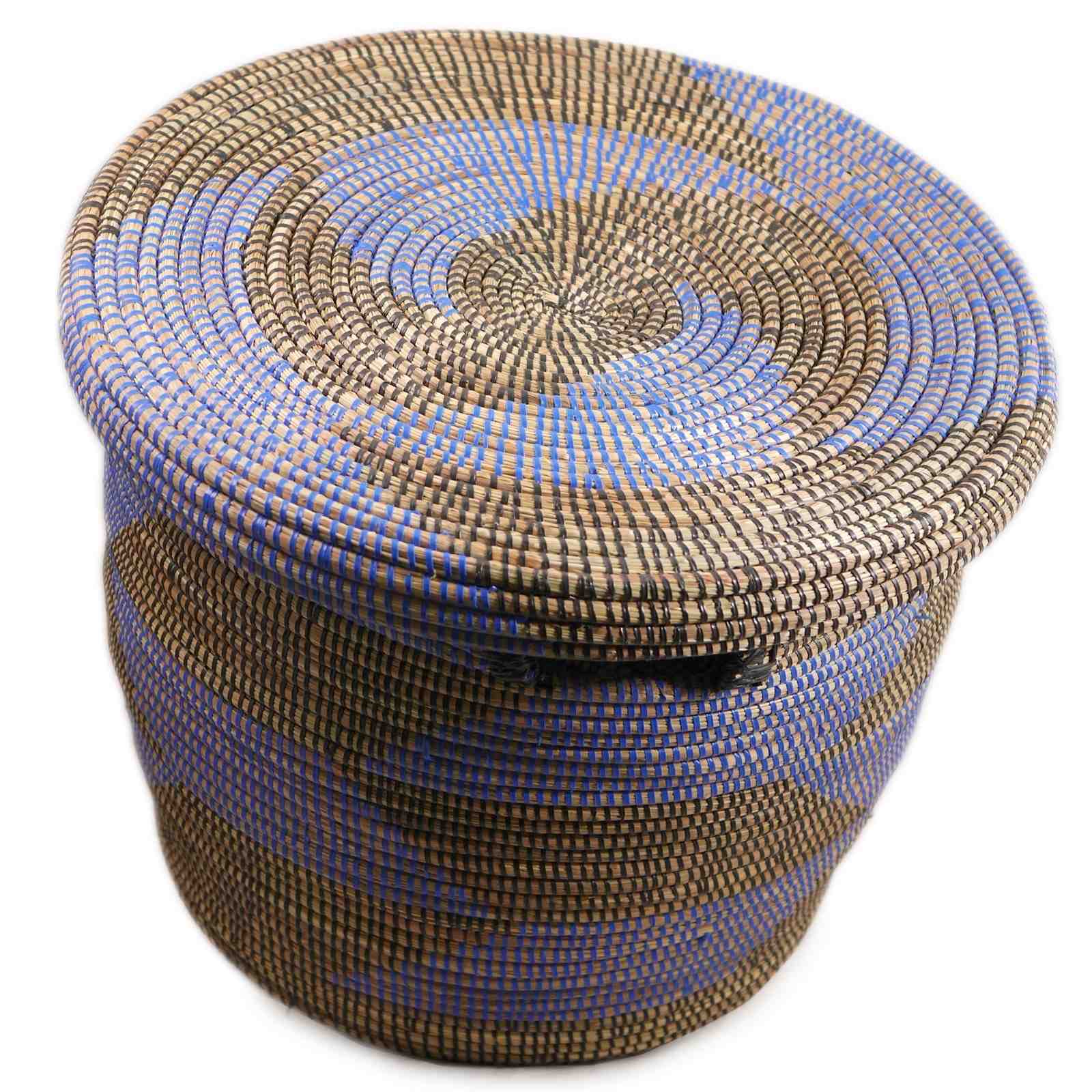 Jakarasi - Vendita all'ingrosso Cestini - Cesto porta biancheria boho intrecciato a mano in erba marina11